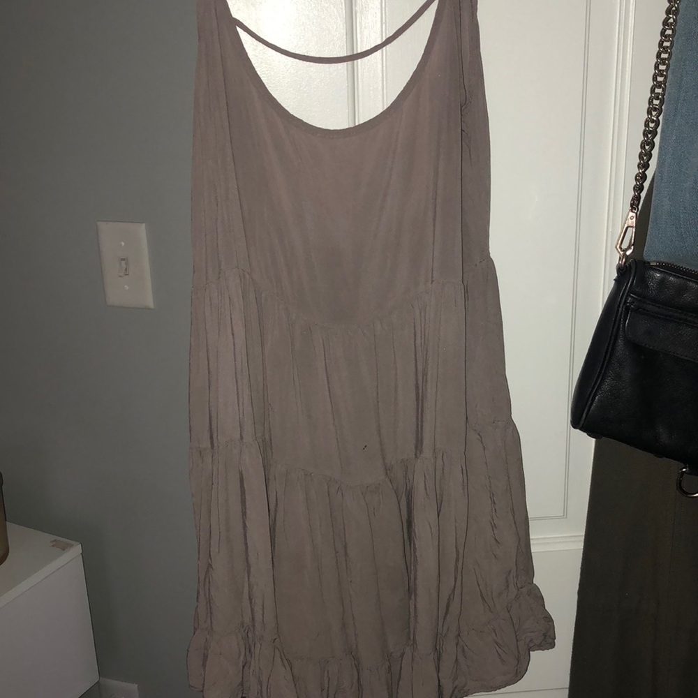 Brandy Melville Taupe summer dress - Picture 3 of 5